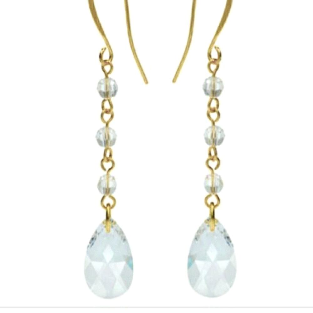 Swarovski Cristal earrings (Custom Colors Availab)